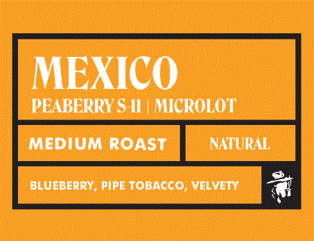 Mexico | Terruño Nayarita | Direct Trade | Peaberry S-11 | Medium Roast