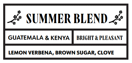 Summer Blend | Kenya & Guatemala | Light Roast